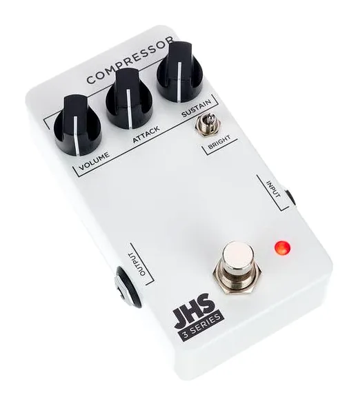 JHS Pedals 3 Series Compressor, connettori sul retro dell'unita