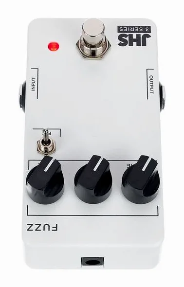JHS Pedals 3 Series Fuzz, manopole viste dall'alto