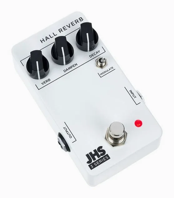 JHS Pedals 3 Series Hall Reverb, led e interruttore a pedale
