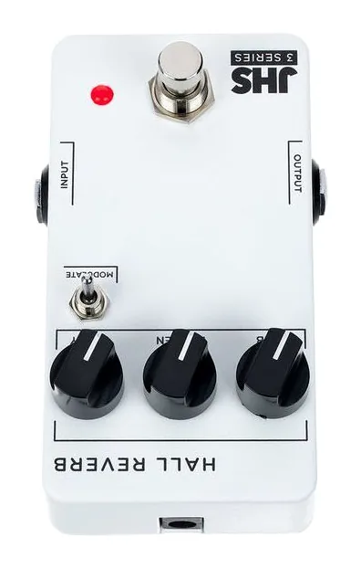 JHS Pedals 3 Series Hall Reverb, manopole viste dall'alto
