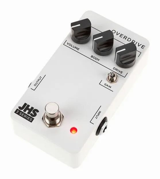 JHS Pedals 3 Series Overdrive, ingressi e uscite laterali