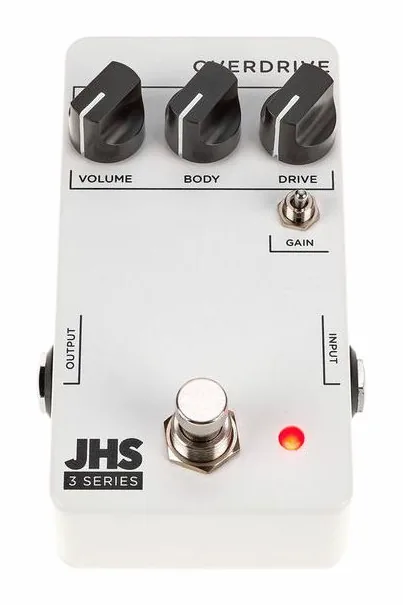 JHS Pedals 3 Series Overdrive, ingressi e uscite laterali