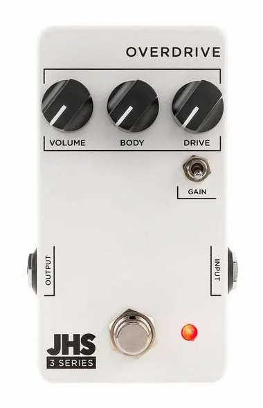 JHS Pedals 3 Series Overdrive, manopole viste dall'alto