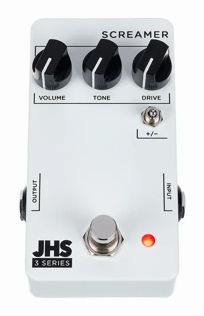 JHS Pedals 3 Series Screamer - Overdrive, manopole viste dall'alto