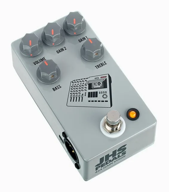 JHS Pedals 424 Gain Stage, led e interruttore a pedale
