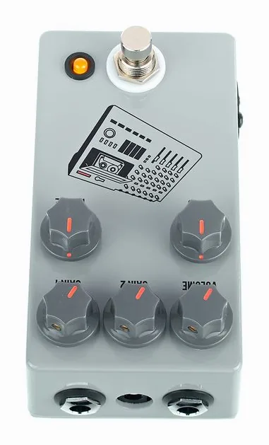 JHS Pedals 424 Gain Stage, manopole viste dall'alto