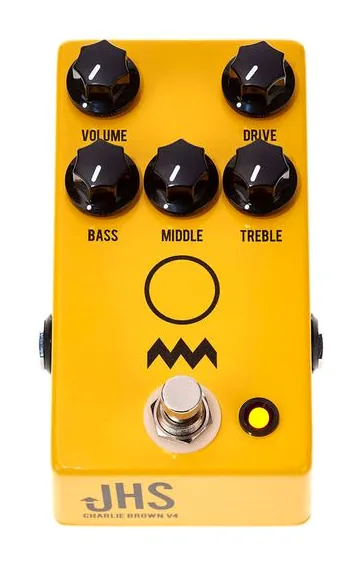 JHS Pedals Charlie Brown V4, ingressi e uscite laterali