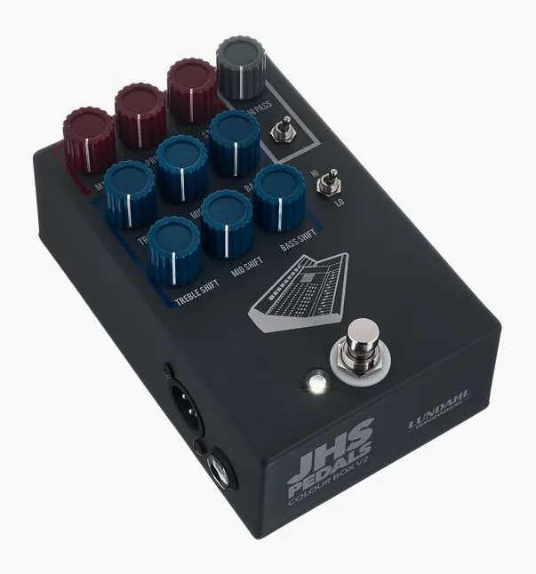 JHS Pedals Colour Box V2 10 Preamp / EQ, connettori sul retro dell'unita