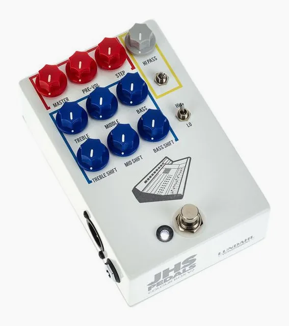 JHS Pedals Colour Box V2 Preamp / EQ, led e interruttore a pedale