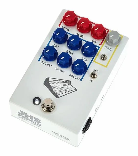 JHS Pedals Colour Box V2 Preamp / EQ in primo piano frontale