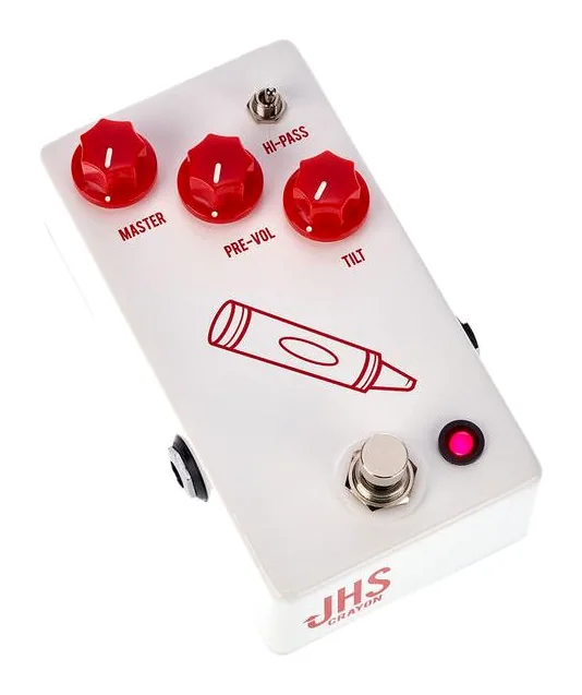 JHS Pedals Crayon, footswitch in primo piano