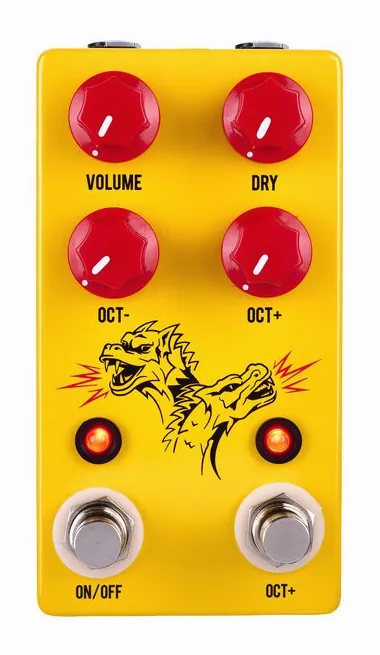 JHS Pedals Double Dragon Lo-Fi Octave, grafica del pannello superiore