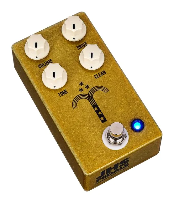 JHS Pedals Morning Glory Clean Overdrive, connettori sul retro dell'unita