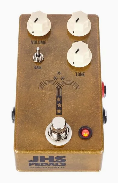 JHS Pedals Morning Glory V4, connettori sul retro dell'unita