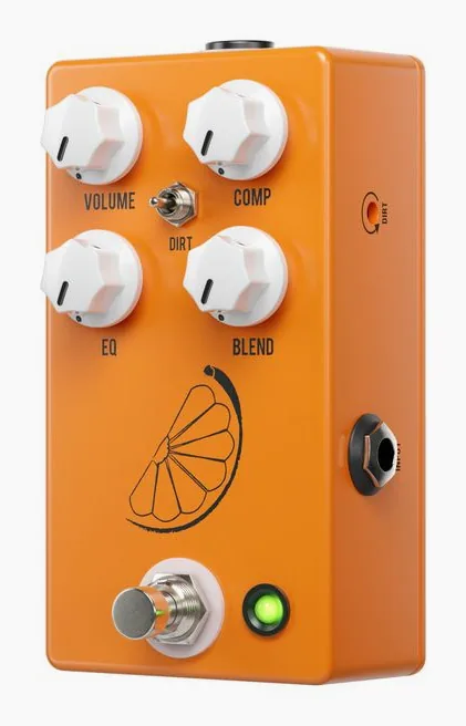 JHS Pedals Pulp'n Peel V4 inquadrato di fronte su sfondo neutro