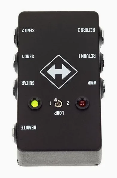 JHS Pedals Switchback, footswitch in primo piano