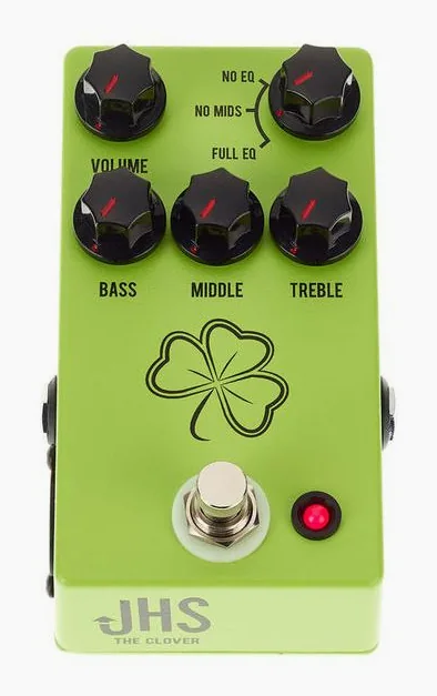 JHS Pedals The Clover Preamp, vista dall'alto della testata
