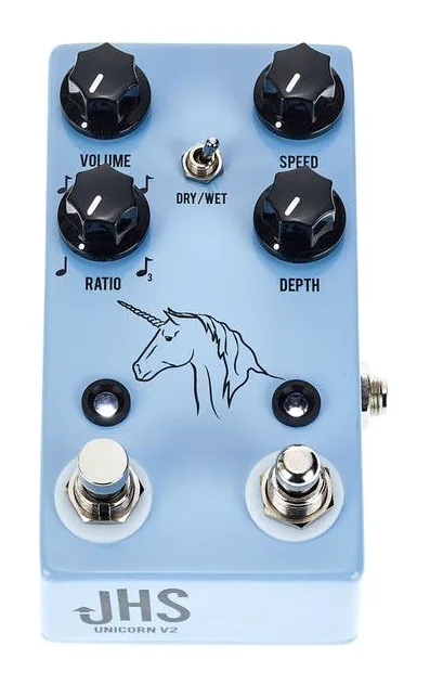 JHS Pedals Unicorn V2, manopole viste dall'alto