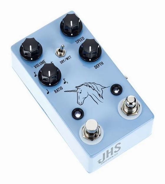 JHS Pedals Unicorn V2, connettori sul retro dell'unita