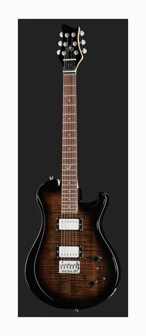 Journey Instruments OE990BK Travel El. Guitar BK, paletta con meccaniche e logo