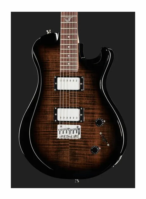 Journey Instruments OE990BK Travel El. Guitar BK, paletta con meccaniche e logo