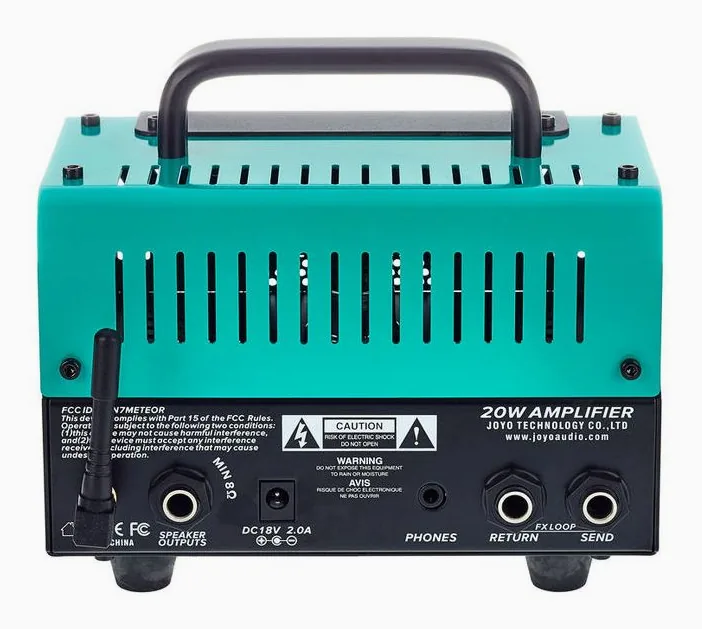 Joyo Atomic, retro con le prese di collegamento