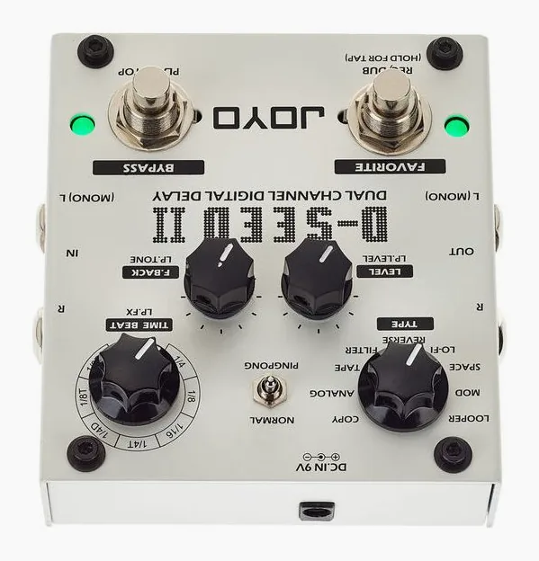 Joyo D-SEED II, led e interruttore a pedale