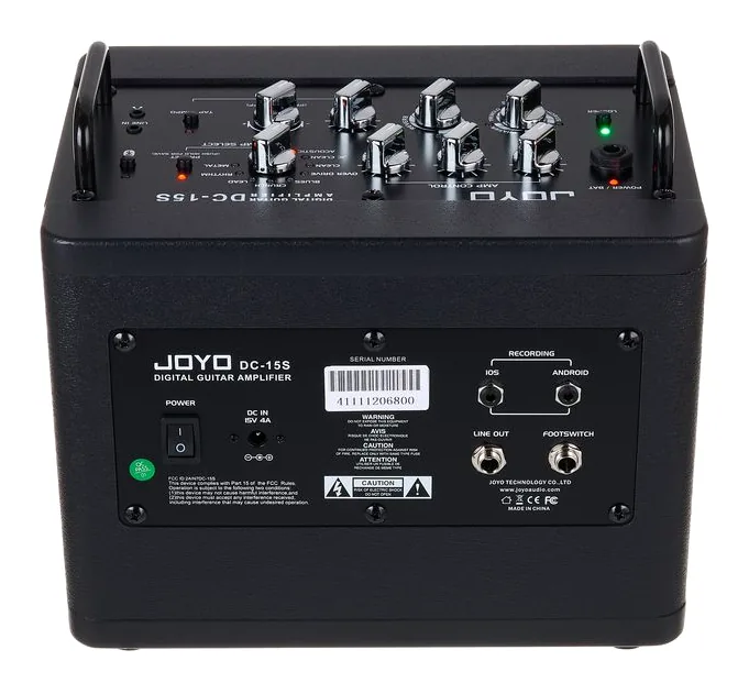 Joyo DC-15S, pannello dei controlli in primo piano