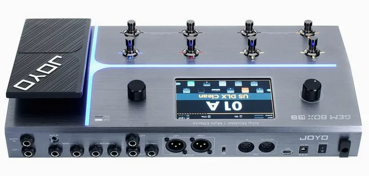 Joyo Gem Box K8, vista dall'alto della testata