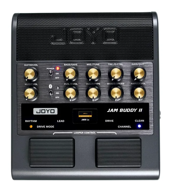 Joyo Jam Buddy II Black, vista dall'alto della testata