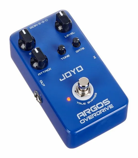 Joyo JF-23 Argos Overdrive, manopole viste dall'alto