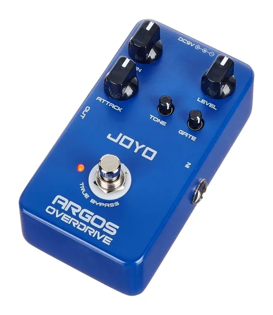 Joyo JF-23 Argos Overdrive fotografato frontalmente
