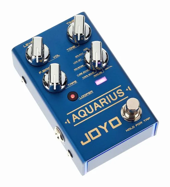 Joyo R-07 Aquarius Delay+Looper, led e interruttore a pedale