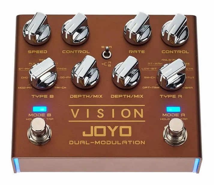 Joyo R-09 Vision Dual Mod, connettori sul retro dell'unita