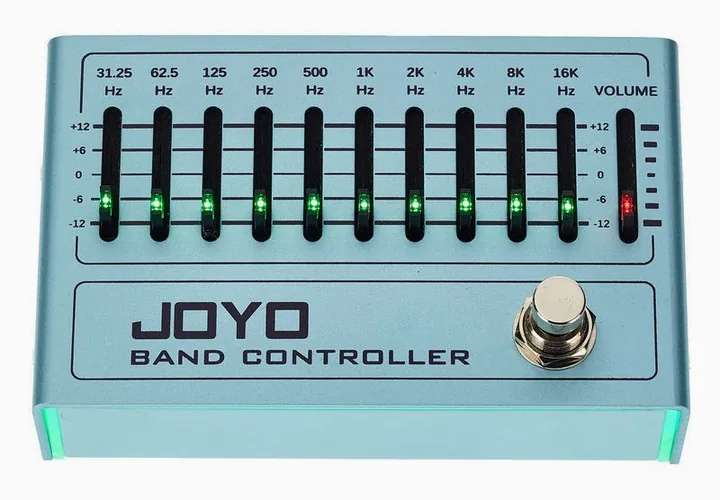 Joyo R-12 Band Controller EQ, grafica del pannello superiore