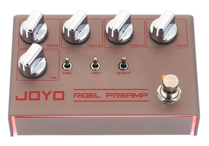 Joyo R-24 Rigel Preamp, ingressi e uscite laterali