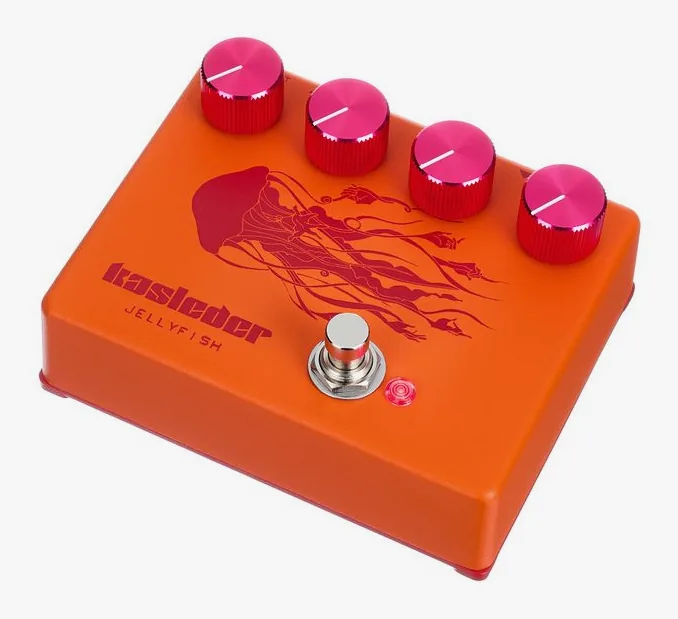 Kasleder Jellyfish Bass OD/DS inquadrato di fronte su sfondo neutro