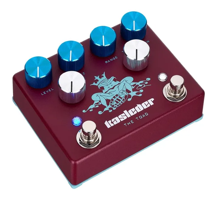 Kasleder The Toad Fuzz & Treble Boost, led e interruttore a pedale