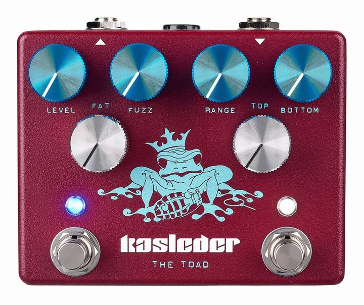 Kasleder The Toad Fuzz & Treble Boost, ingressi e uscite laterali