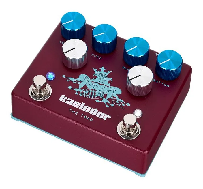 Kasleder The Toad Fuzz & Treble Boost fotografato frontalmente