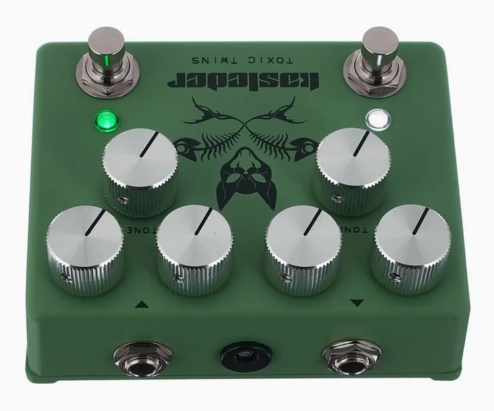 Kasleder Toxic Twins Dual Overdrive, led e interruttore a pedale