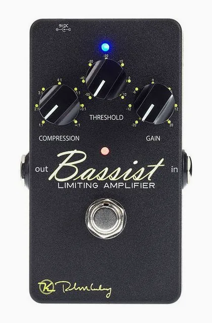 Keeley Bassist Compressor, connettori sul retro dell'unita