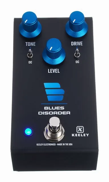 Keeley Blues Disorder Overdrive Dist, connettori sul retro dell'unita