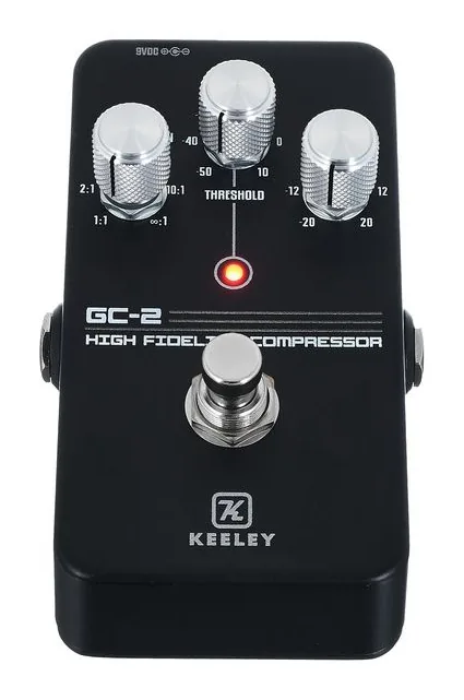 Keeley Compressor GC-2 2K24 Custom, connettori sul retro dell'unita