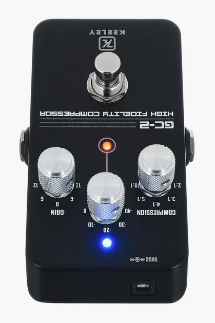 Keeley Compressor GC-2 2K24 Custom, manopole viste dall'alto