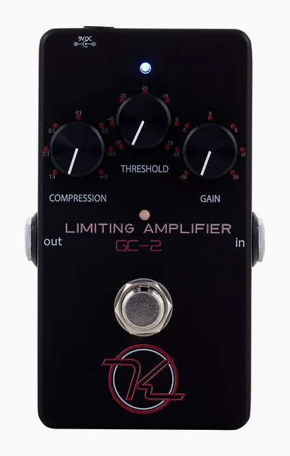 Keeley Compressor GC-2, manopole viste dall'alto