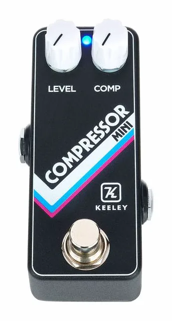 Keeley Compressor Mini, manopole viste dall'alto
