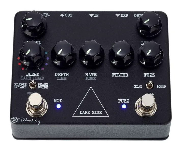 Keeley Dark Side V2, connettori sul retro dell'unita