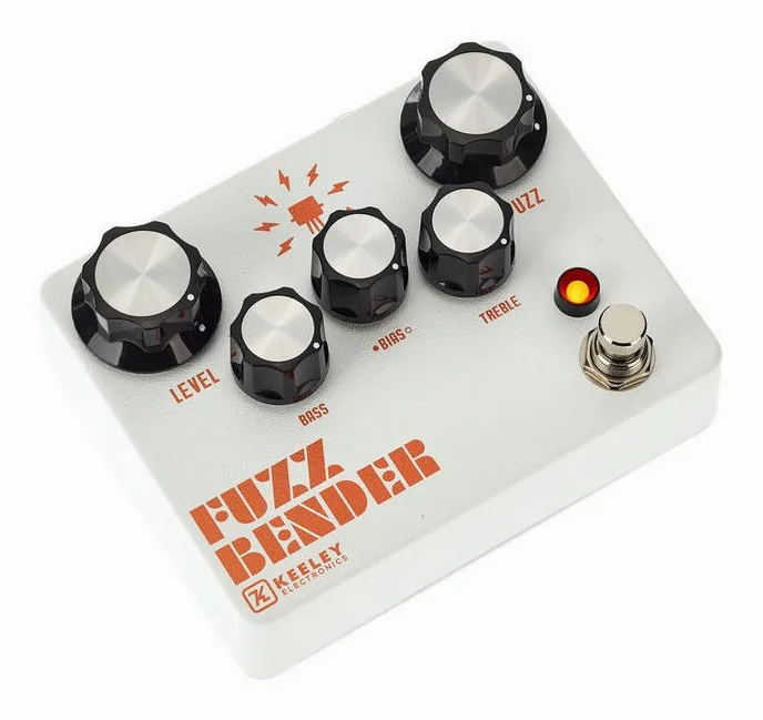 Keeley Fuzz Bender, manopole viste dall'alto