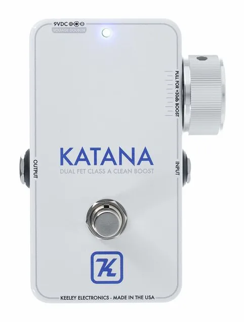 Keeley Katana Clean Boost, led e interruttore a pedale
